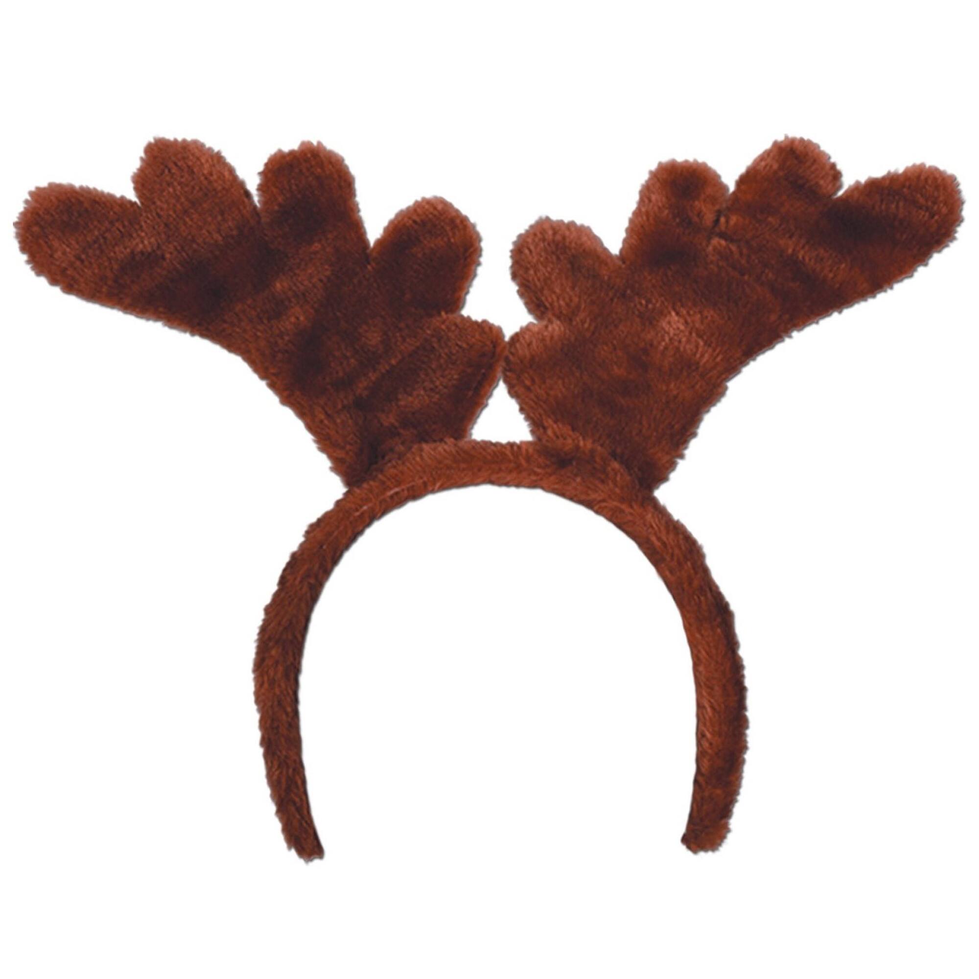 Beistle Adult Brown Soft-Touch Reindeer Antlers, 2ct.